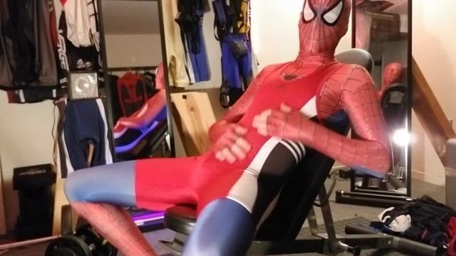 Masturbating Spider-Man